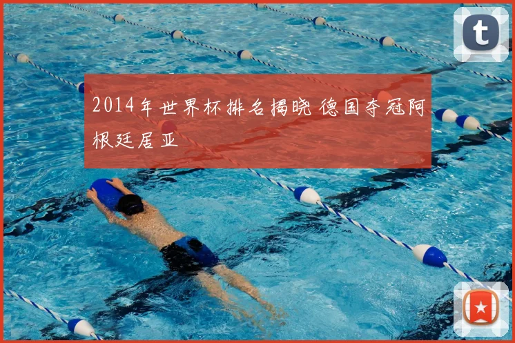 2014年世界杯排名揭晓 德国夺冠阿根廷居亚