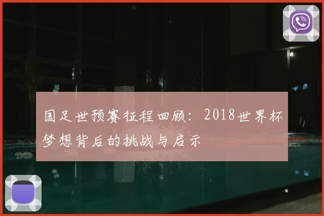 国足世预赛征程回顾：2018世界杯梦想背后的挑战与启示